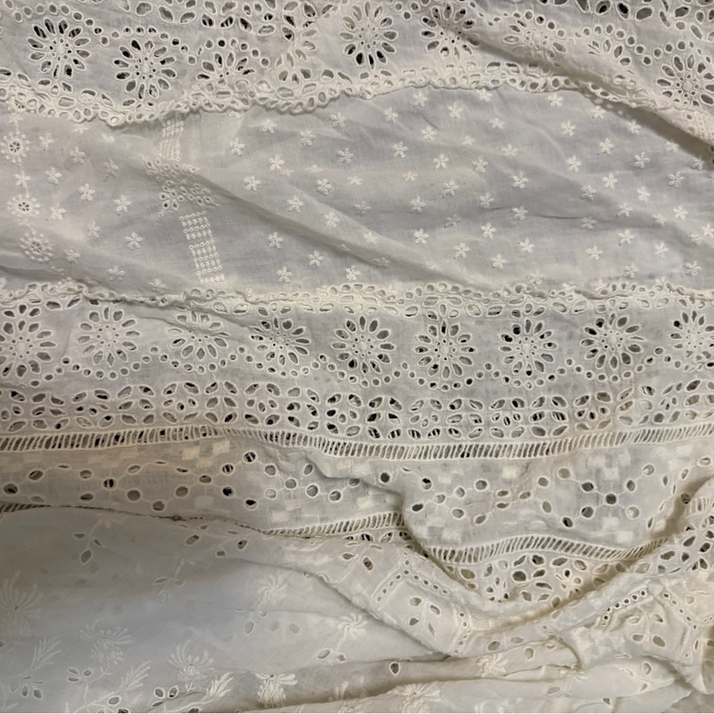 Johnny Was Cream Lace Maxi Dress - Picture 3 of 8